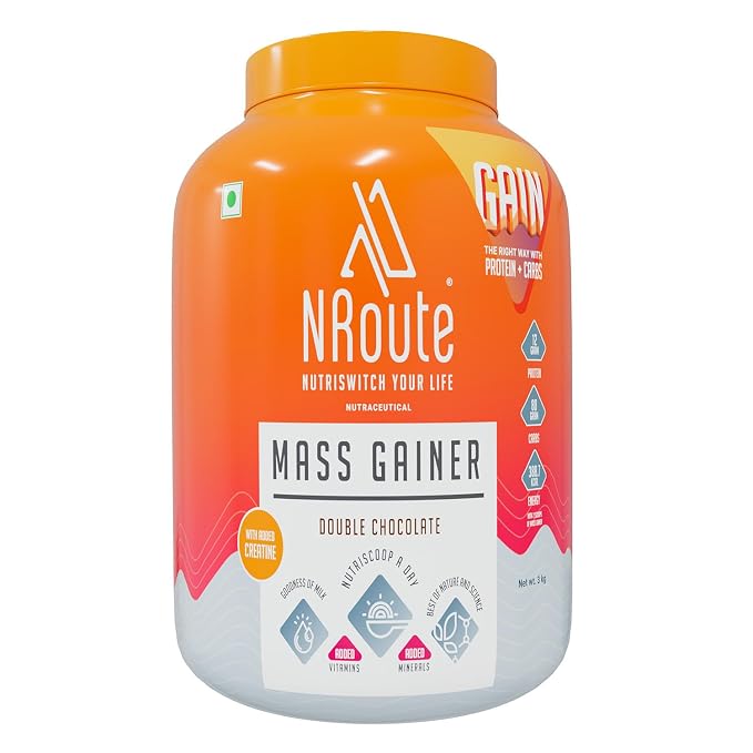 Nroute mass gainer 3kg chocolate